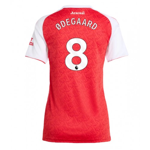 Stroje piłkarskie Arsenal Martin Odegaard #8 Koszulka Podstawowej dla damskie 2025-26 Krótki Rękaw